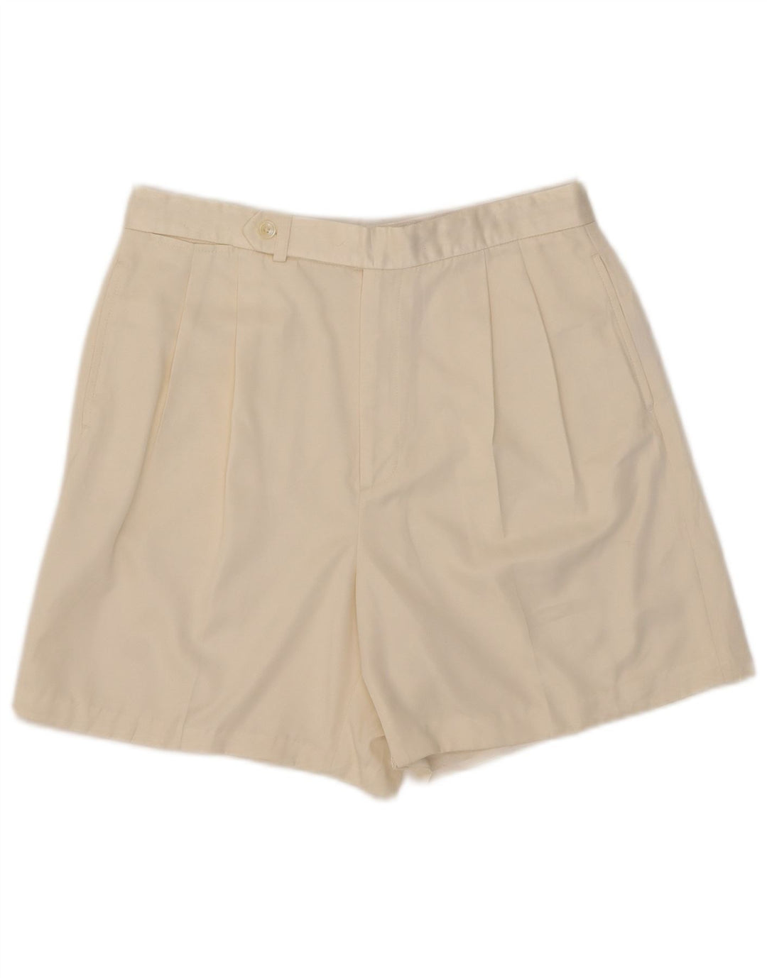 Pantaloni scurți chino pegged pentru femei Ralph Lauren US 12 Large W31 Poliester alb