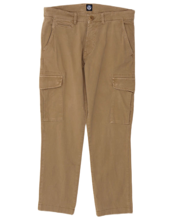 Pantaloni cargo drepti pentru bărbați North Sails W31 L27 bumbac bej