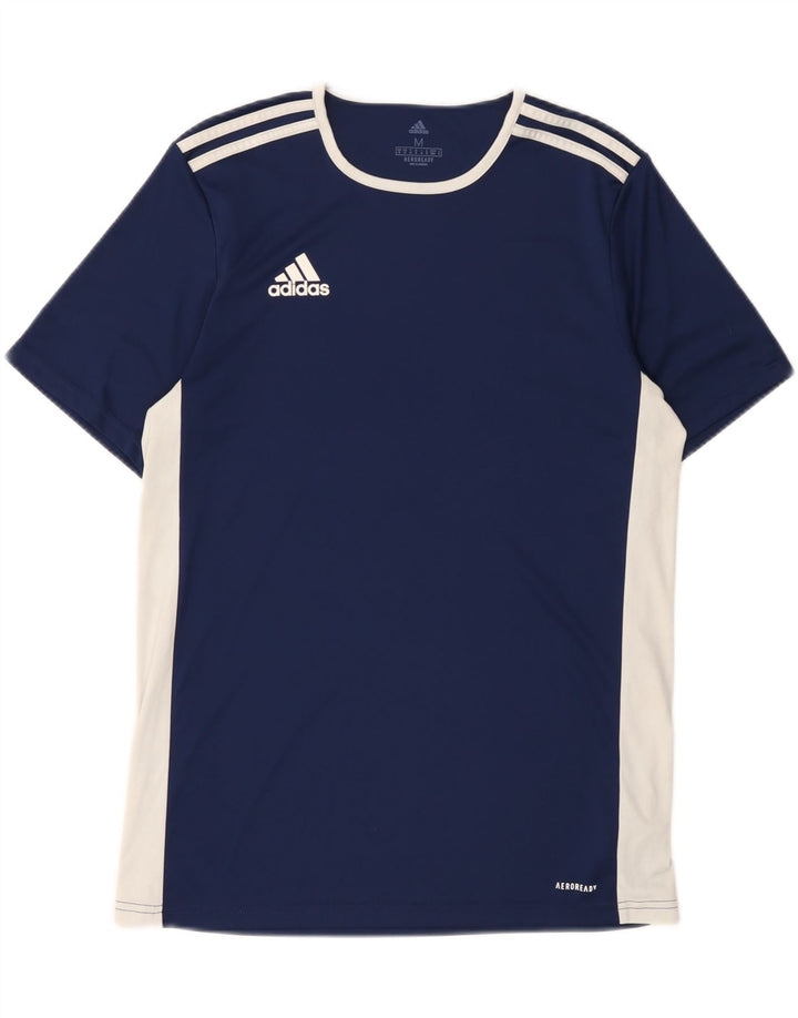Tricou cu grafică Adidas Aeroready pentru bărbați Top Mediu Bleumarin Poliester