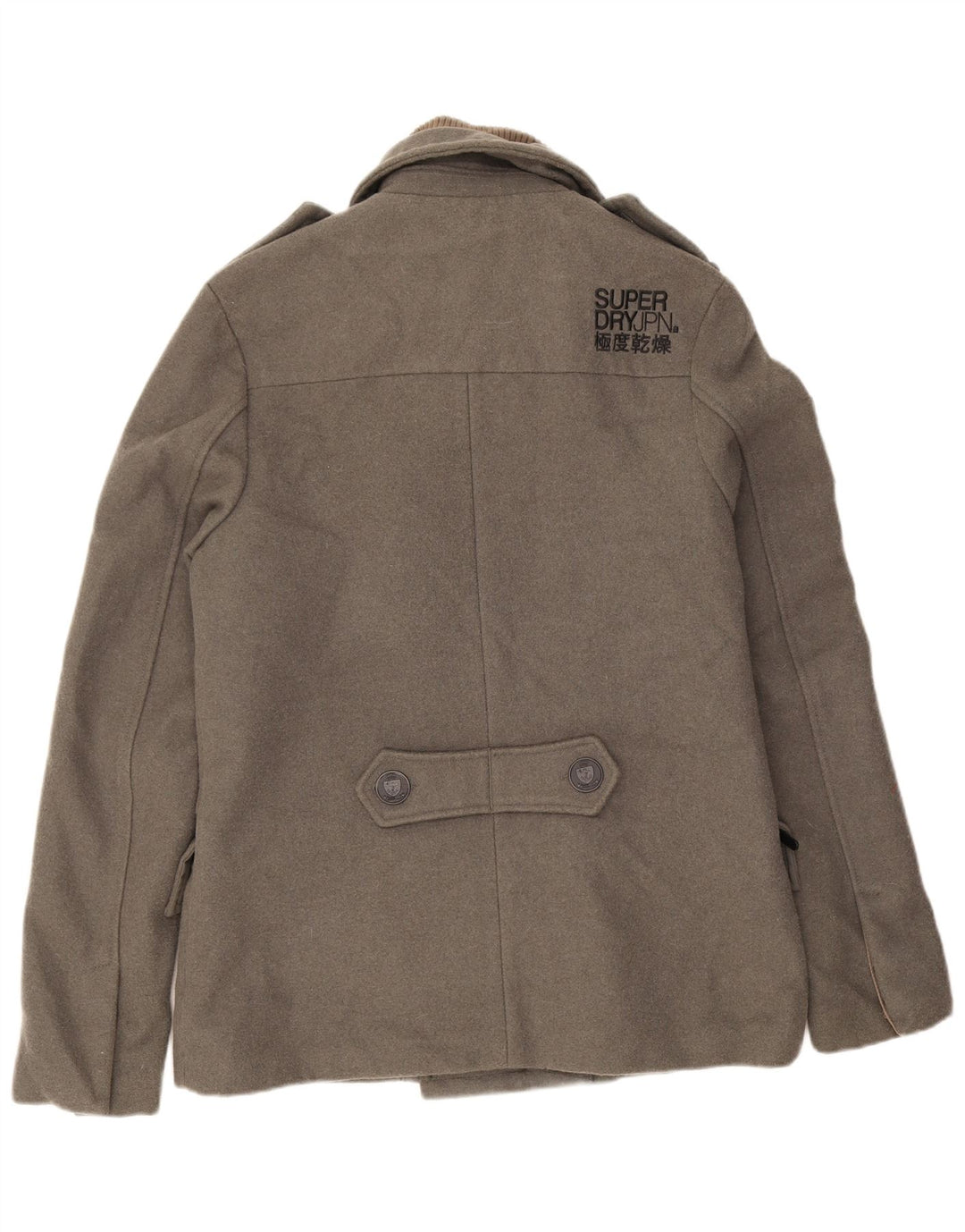 Palton pentru bărbați Superdry UK 40 Lână mare, gri