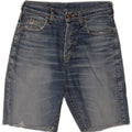 Pantaloni scurți din denim învechit Chicago pentru bărbați Lee W30, bumbac albastru mediu