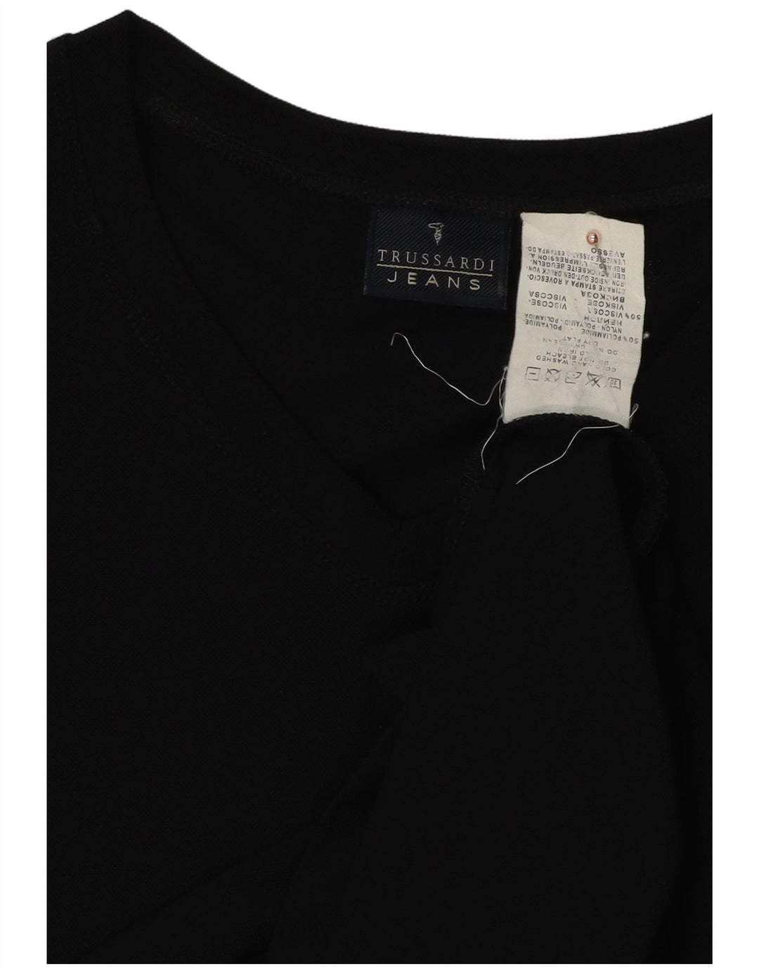 TRUSSARDI JEANS Tricou pentru bărbați Top mare Poliamidă neagră