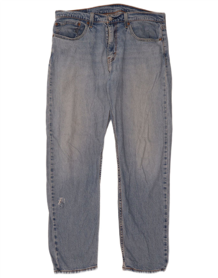 Blugi drepti pentru bărbați Levi's 502 W33 L32 Bumbac albastru