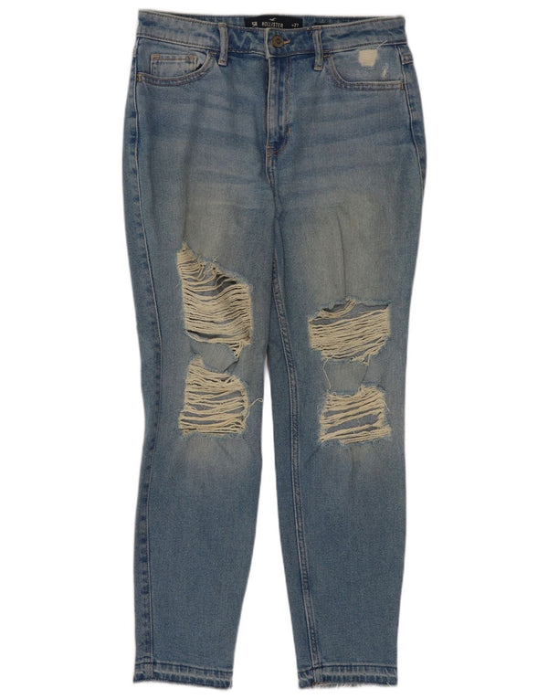 Hollister Blugi skinny cu talie înaltă pentru femei US 5 Small W27 L26 Blue Bumbac