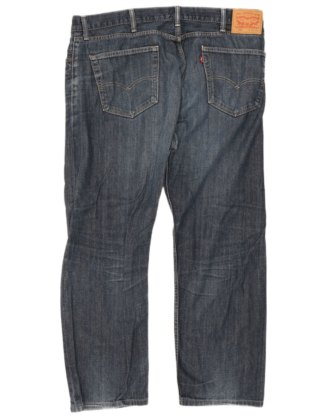 Blugi drepti pentru bărbați Levi's 505 W42 L28 Bumbac albastru