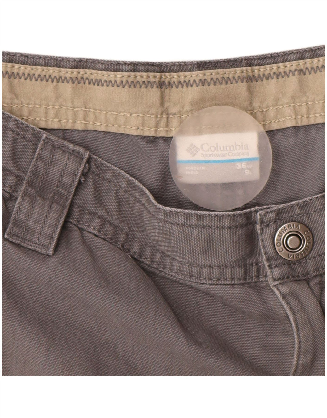 Pantaloni scurți Columbia Omni-Shield Cargo pentru bărbați W36, bumbac gri mare