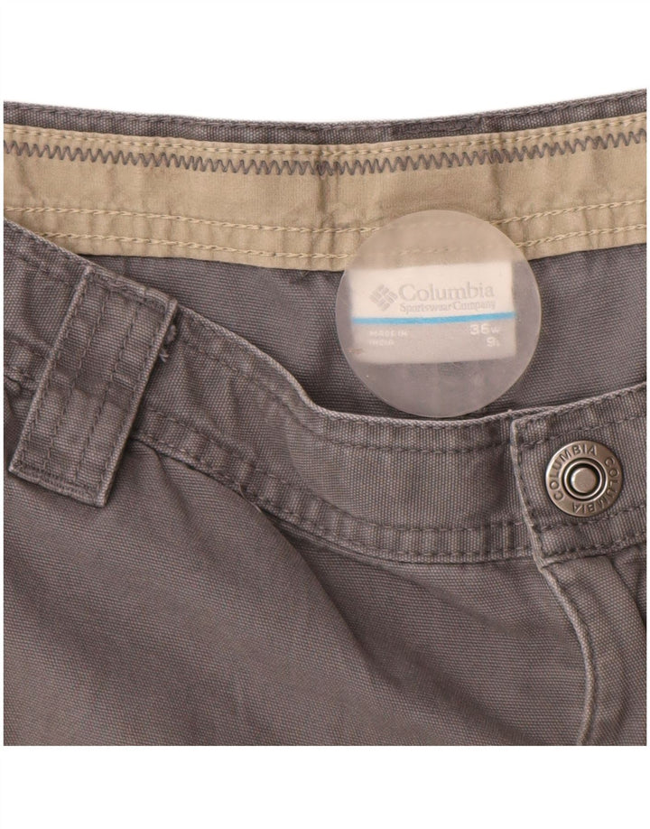 Pantaloni scurți Columbia Omni-Shield Cargo pentru bărbați W36, bumbac gri mare