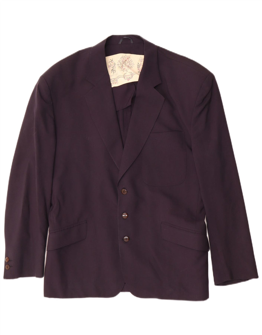 Blazer Vintage pentru bărbați cu 3 nasturi IT 50 Lână mare albastru bleumarin