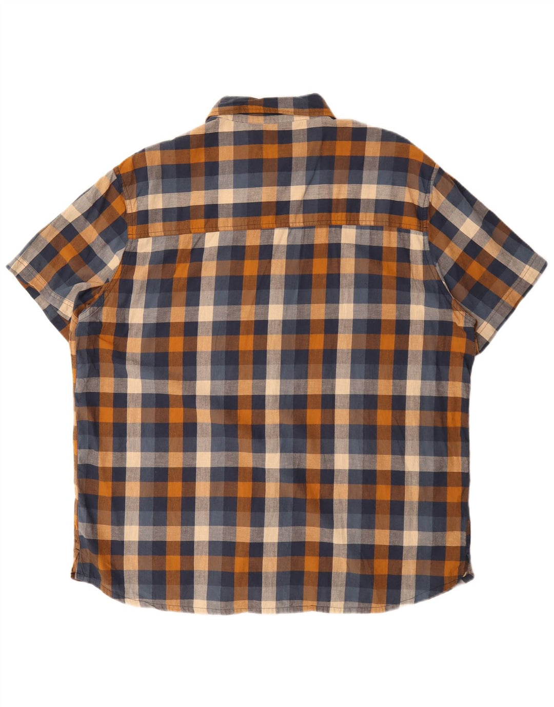 Cămașă cu mânecă scurtă pentru bărbați Mountain Warehouse 3XL, bumbac cu carouri multicolore
