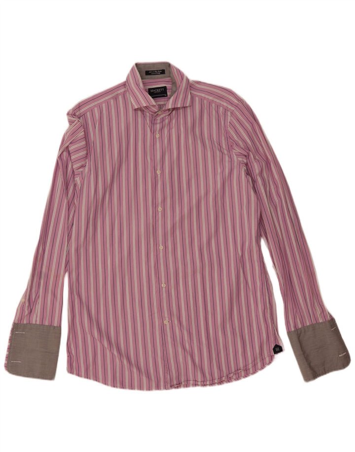 Cămașă formală pentru bărbați Hackett Mărimea 41 16 Bumbac mare cu dungi violet