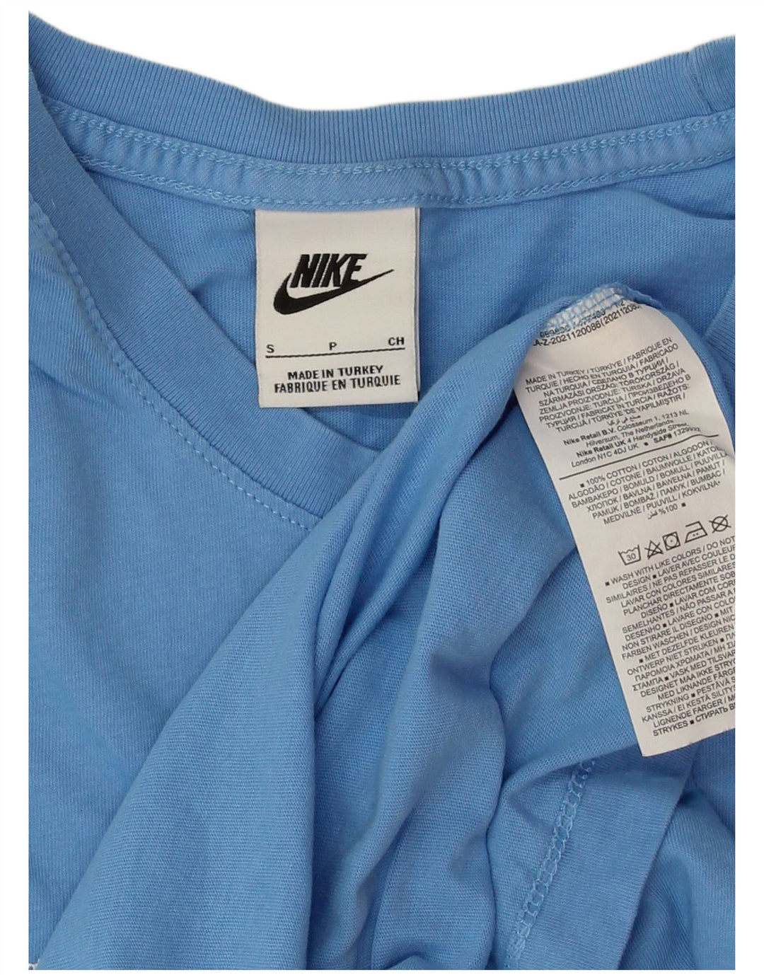 Tricou grafic Nike pentru bărbați Top mic, albastru, bumbac