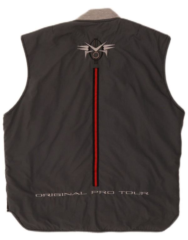 Gilet grafic reversibil pentru bărbați Lotto UK 40 Poliester negru mare