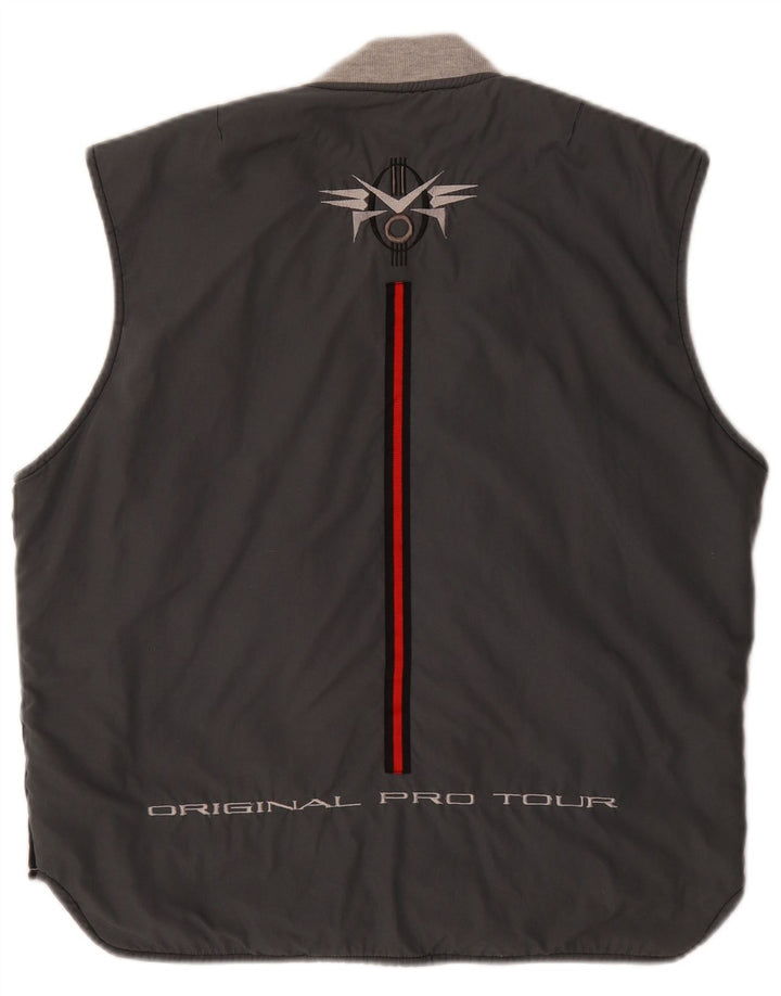 Gilet grafic reversibil pentru bărbați Lotto UK 40 Poliester negru mare