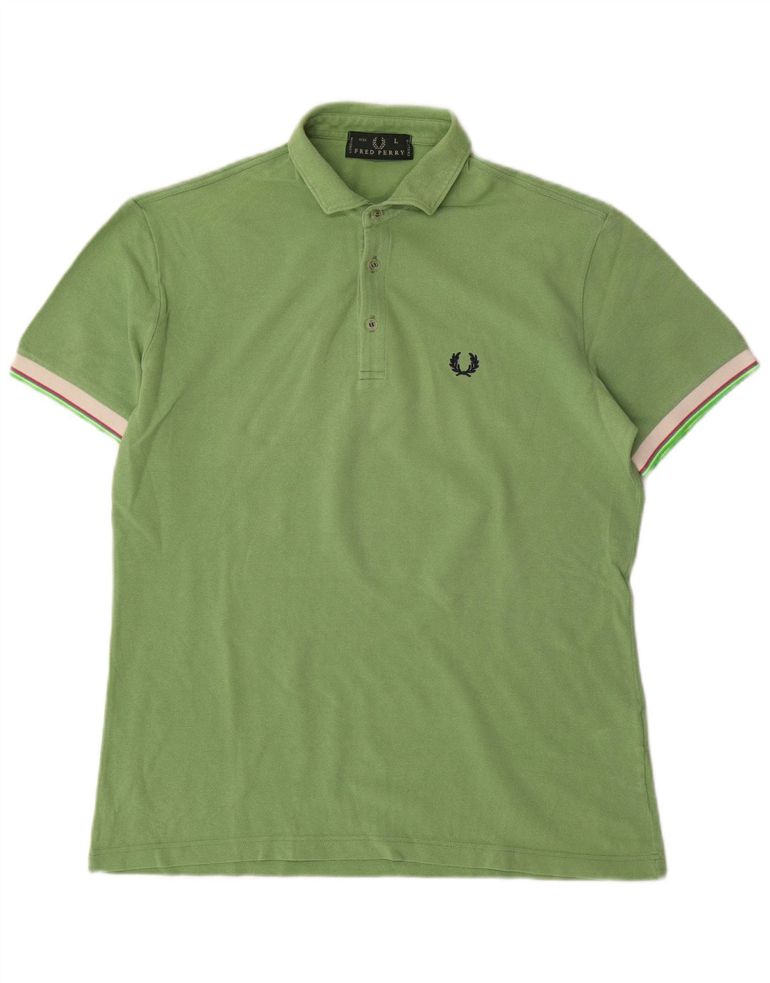 Cămașă polo Fred Perry pentru bărbați, bumbac verde mare