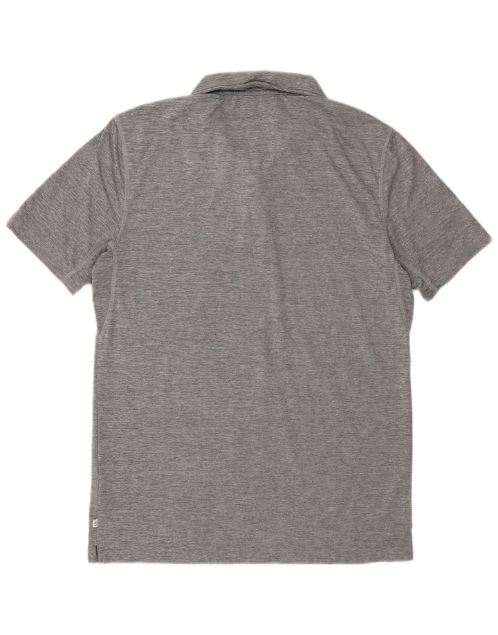 Cămașă polo de golf Calvin Klein pentru bărbați, poliester cu pături gri mic