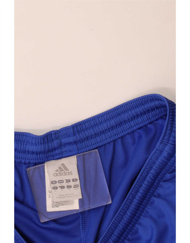 Pantaloni scurți sport pentru bărbați Adidas Climalite, poliester albastru mediu
