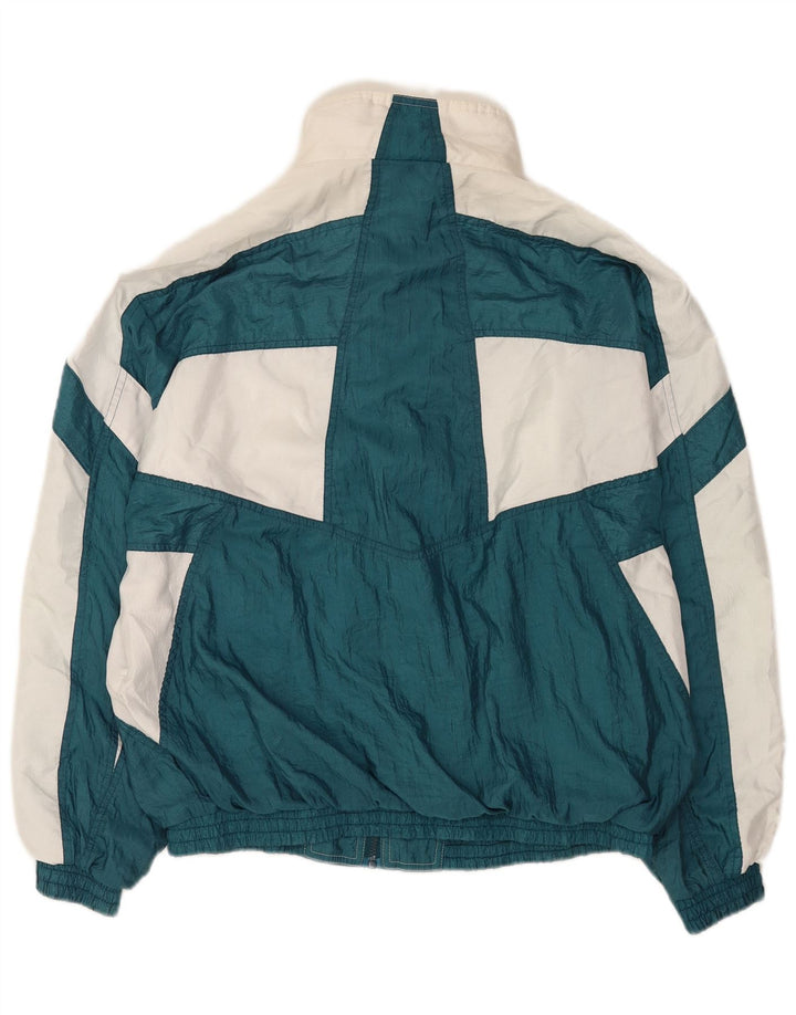 Jachetă de trening Puma Loose Fit pentru bărbați, verde mare, poliamidă color bloc