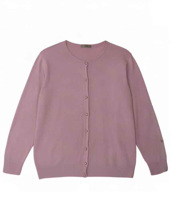 Pulover cardigan pentru femei Marks & Spencer UK 16 mare violet acrilic