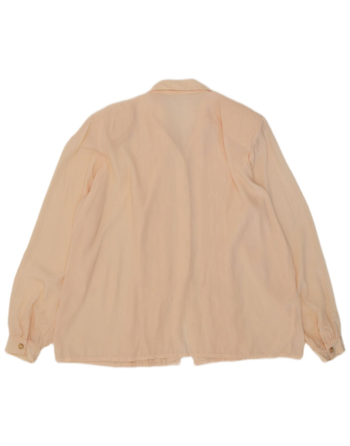 Bluză de damă vintage cămașă supradimensionată UK 18 XL roz