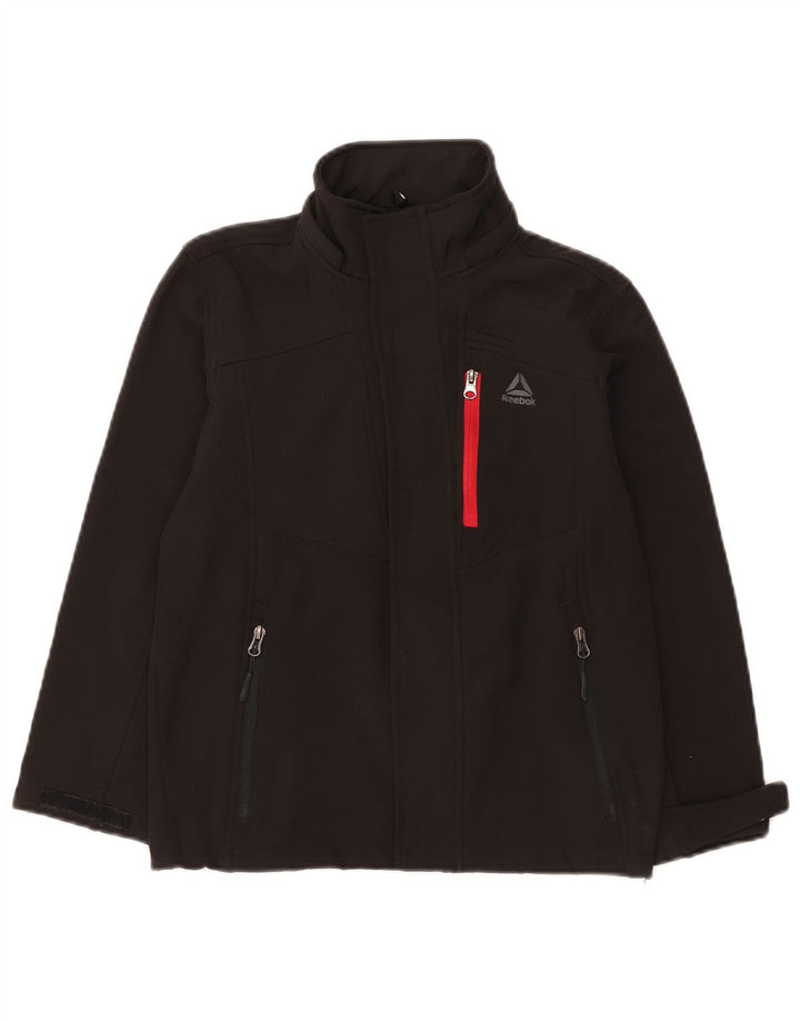 Jachetă Windbreaker pentru băieți Reebok 7-8 ani Poliester negru mic