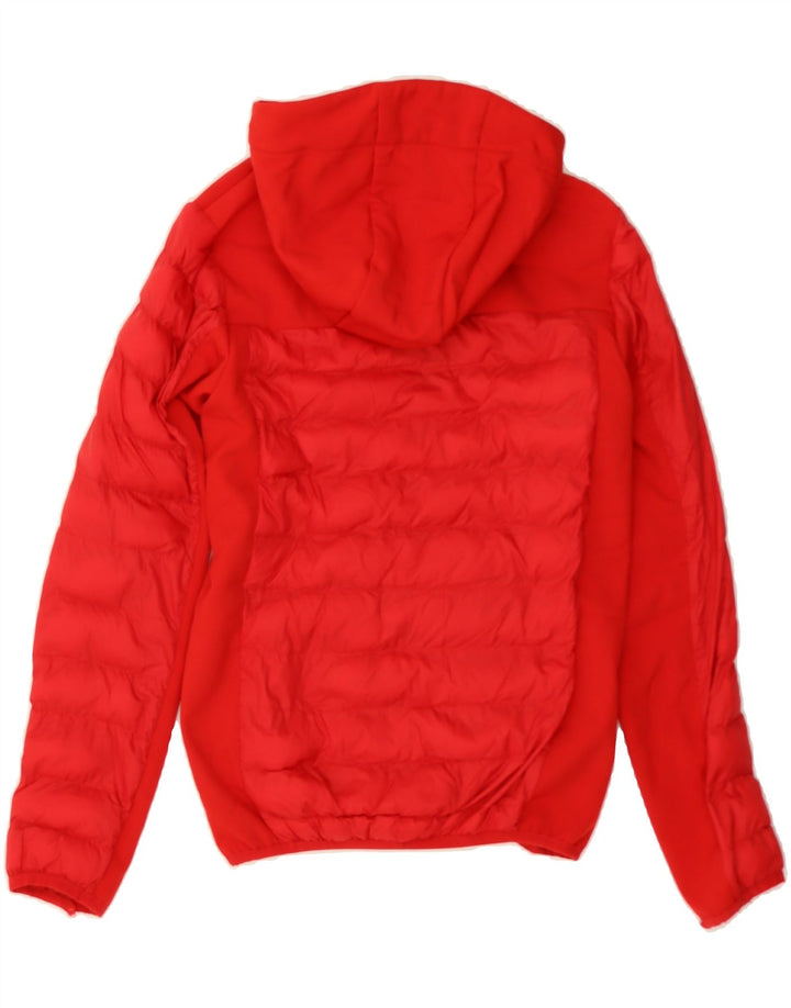 MOUNTAIN WAREHOUSE Girls Hooded Padded Jacket 11-12 Years Red Polyester Vintage Mountain Warehouse and Second-Hand Mountain Warehouse from Messina Hembry 