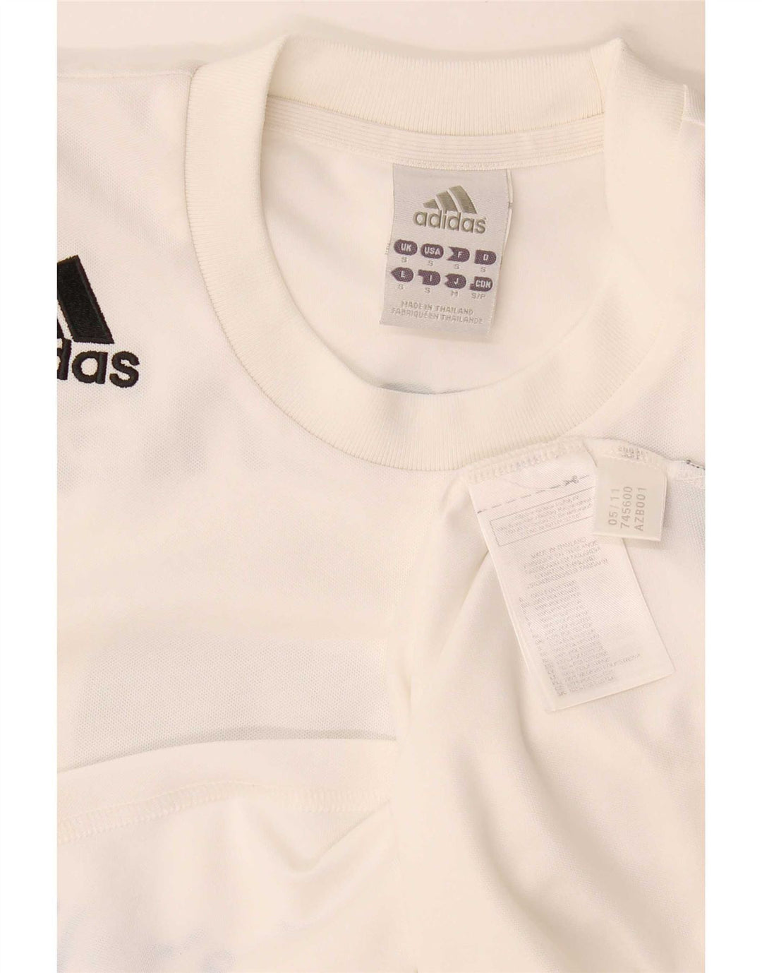Tricou grafic pentru bărbați Adidas Top mic poliester alb