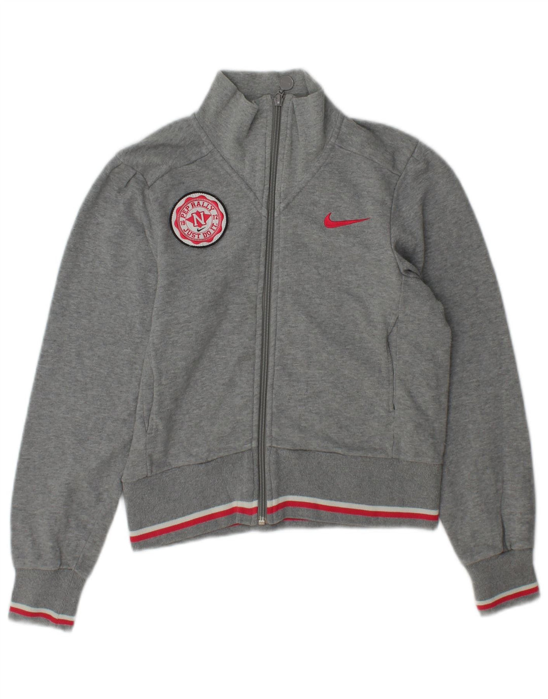 Jachetă de trening pentru femei Nike UK 6/8 XS bumbac gri