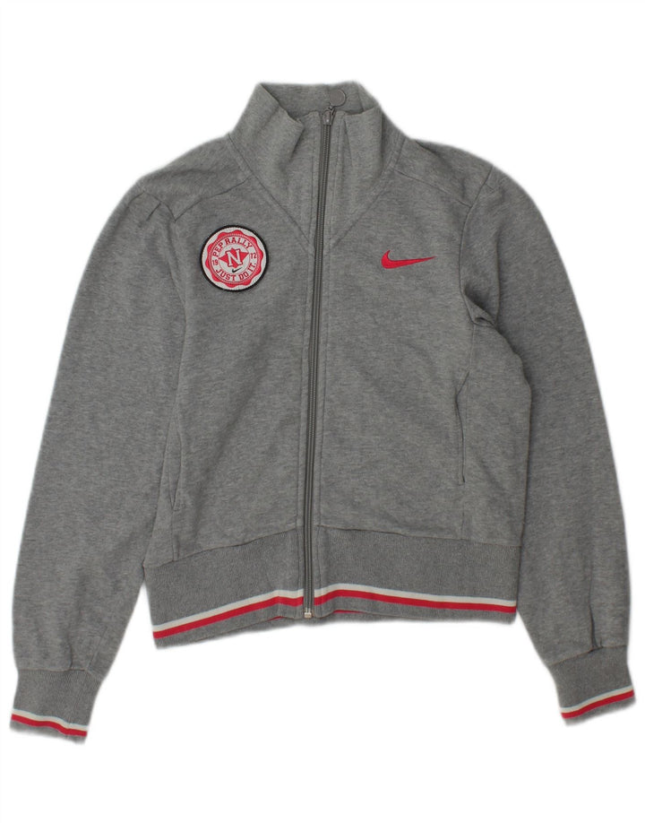 Jachetă de trening pentru femei Nike UK 6/8 XS bumbac gri