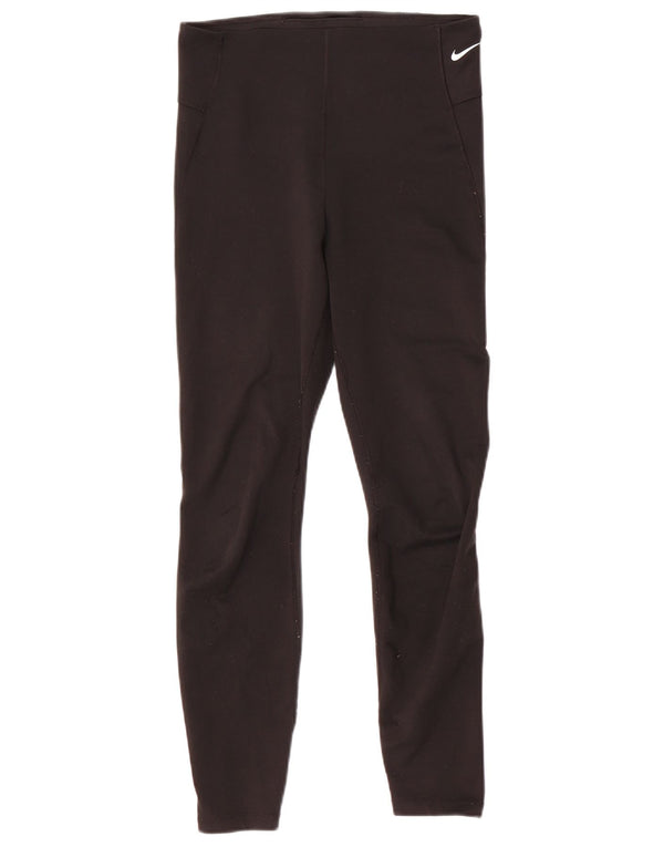 Leggings Dri Fit NIKE pentru femei UK 12 Poliester mediu negru