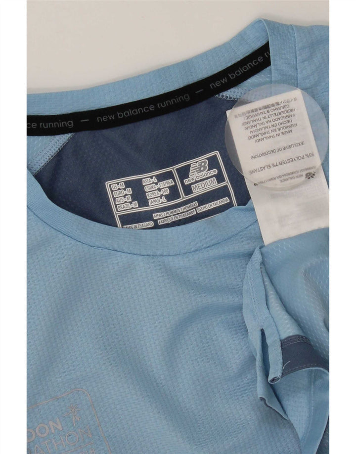 Tricou pentru bărbați New Balance Top Medium Blue Colorblock Poliester