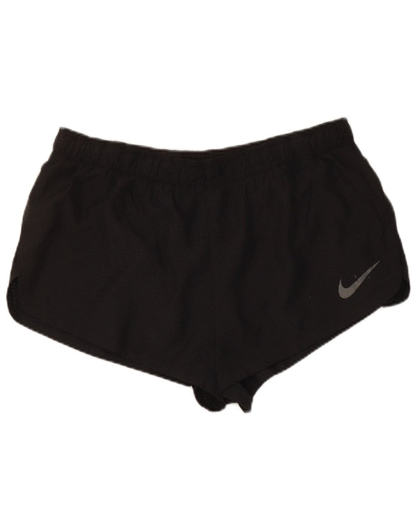Pantaloni scurți sport Nike Dri Fit pentru femei UK 16, mari, negru, poliester