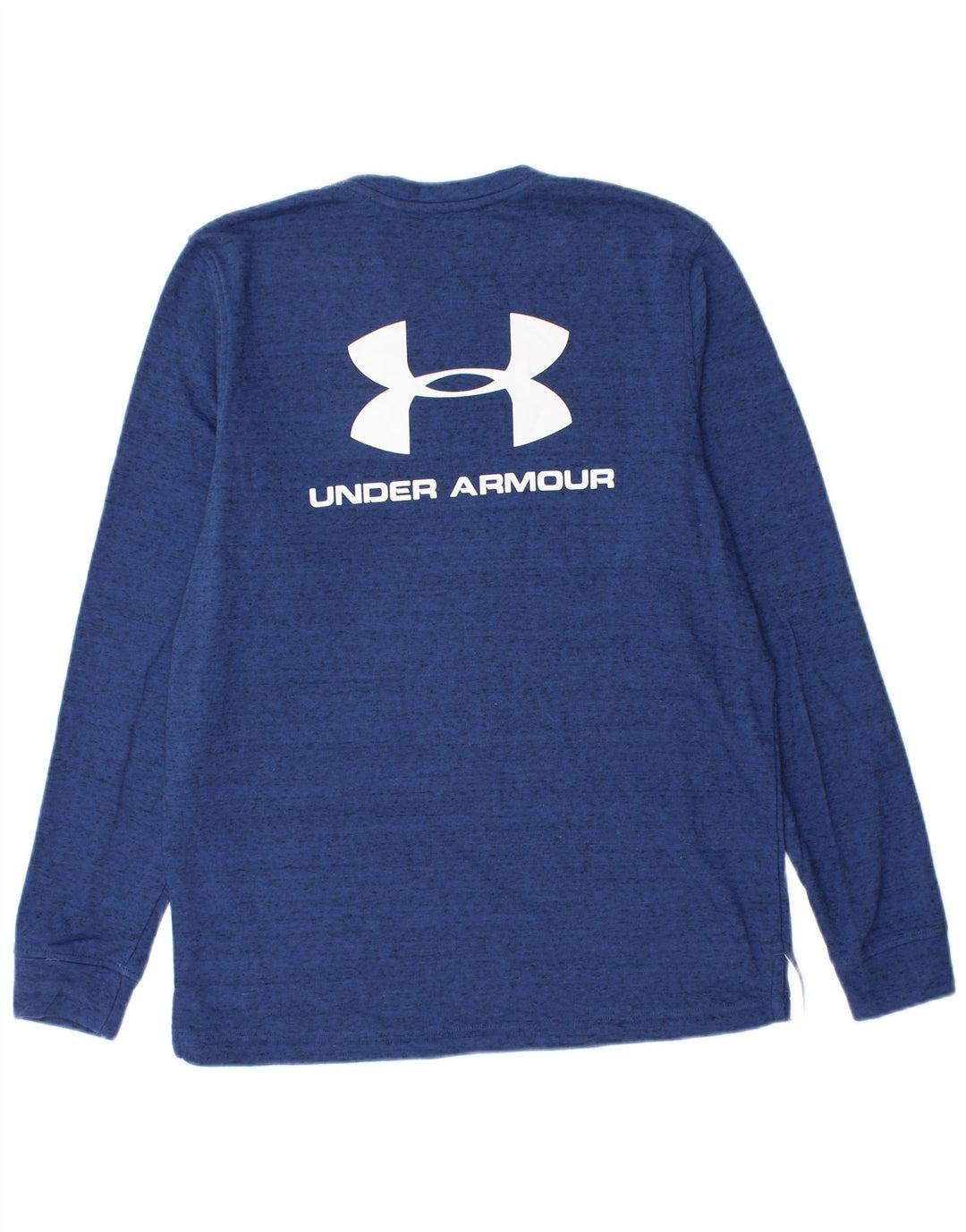 Pulover grafic pentru bărbați Under Armour, bumbac cu pături albastru mediu