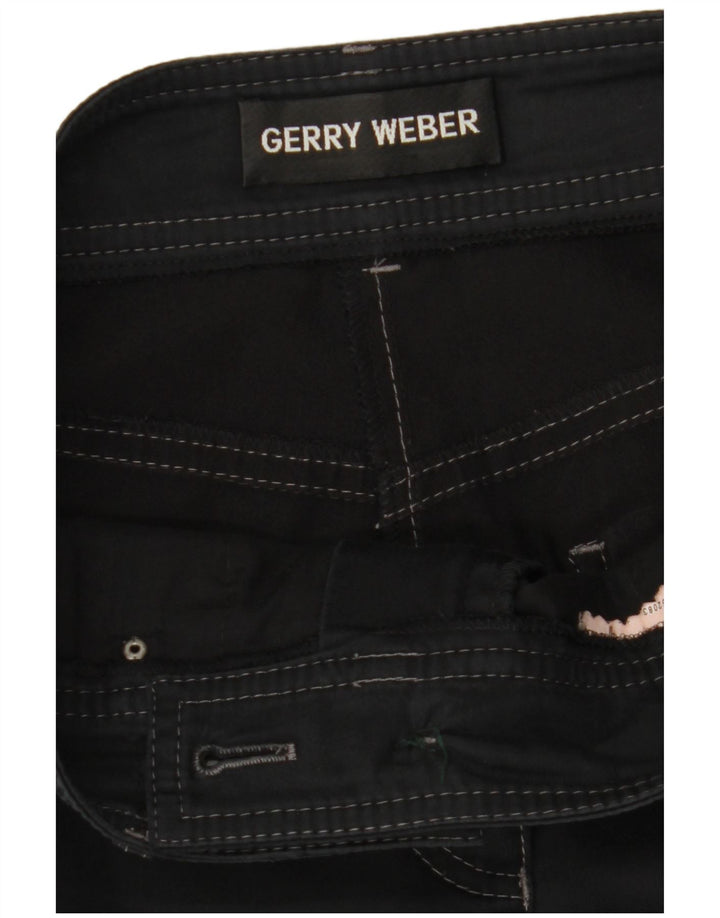 GERRY WEBER Pantaloni tăiați drept pentru femei W30 L23 negri