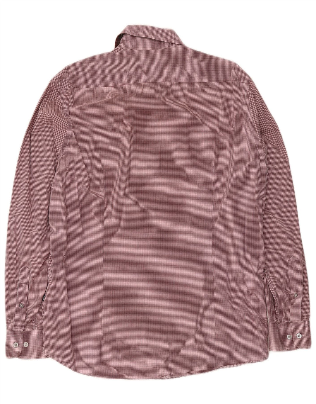 Cămașă pentru bărbați Hugo Boss Regular Fit, mare din bumbac vichy burgundy