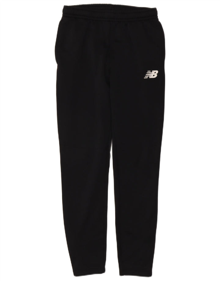 Pantaloni de trening New Balance pentru bărbați, poliester mediu negru