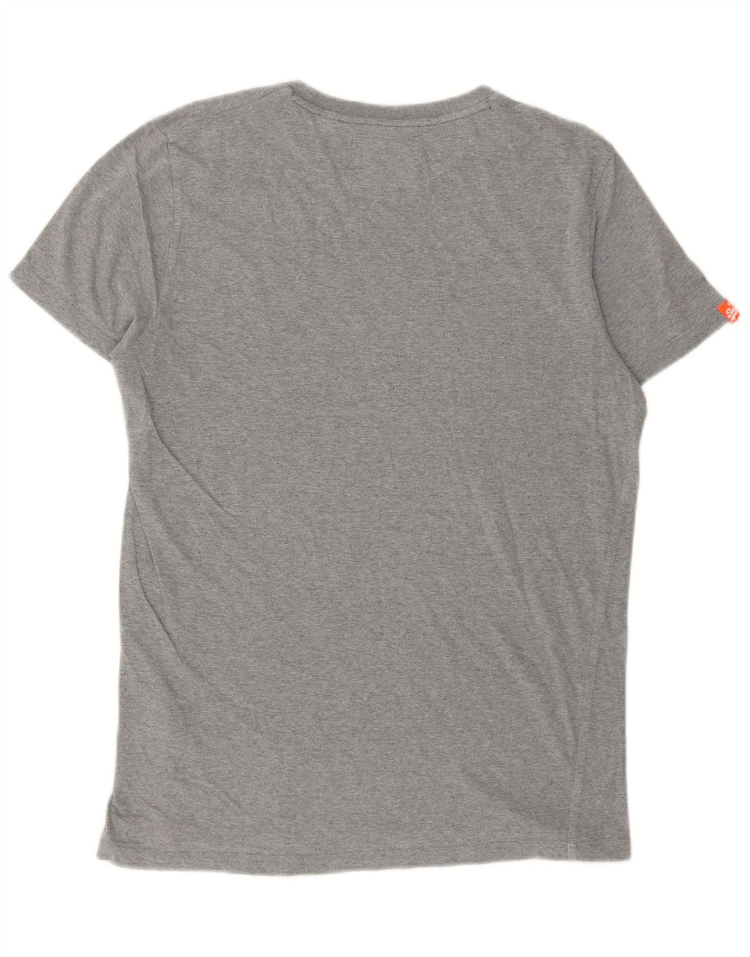 SUPERDRY Mens T-Shirt Top Large Grey Cotton
