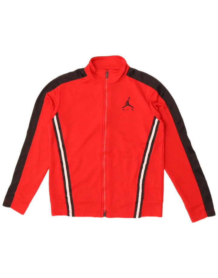 Jachetă de trening pentru băieți Jordan 12-13 ani XL poliester color bloc roșu