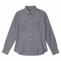 Cămașă Benetton pentru femei UK 14 Medium Blue Pinstripe