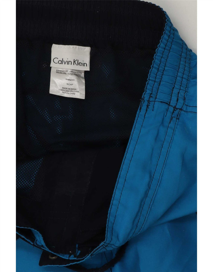 Pantaloni scurți de baie Calvin Klein pentru bărbați, albastru, poliester