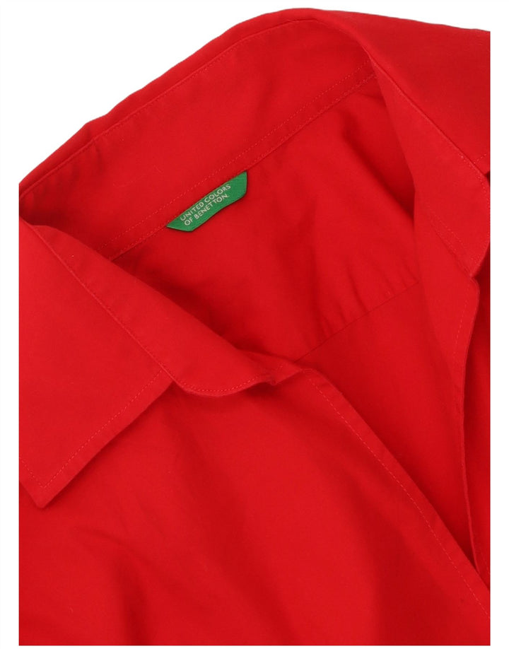 Bluză cămașă pentru femei Benetton UK 12 Medium Red