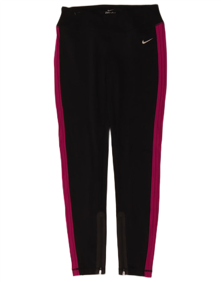 Leggings Nike Dri Fit pentru femei UK 8 Small Black Colorblock