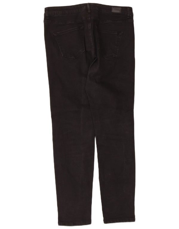 Blugi subțiri Hobbs pentru femei UK 16 Large W36 L30 Bumbac negru