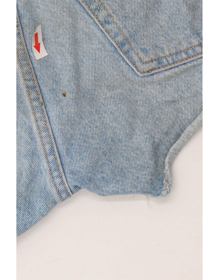 Pantaloni scurți Levi's 501 din denim distressed W26 Small Blue Bumbac