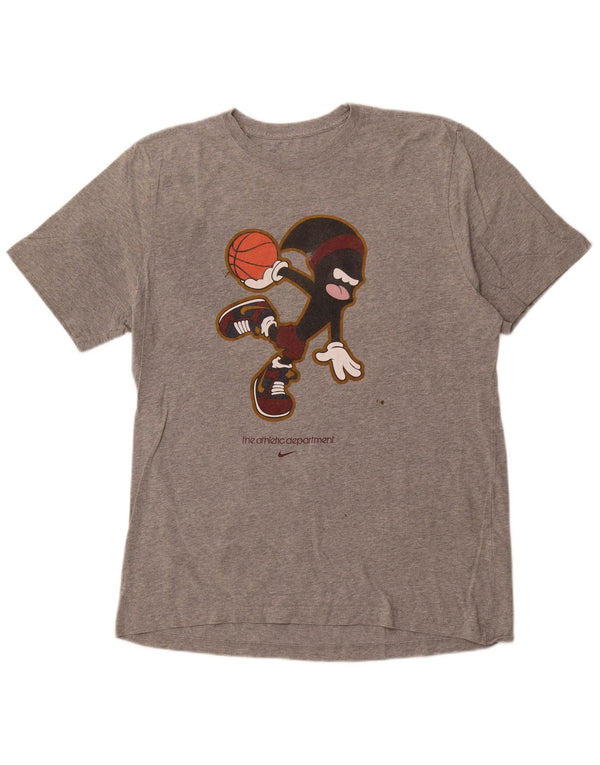 Tricou grafic NIKE Standard Fit Top XL bumbac gri