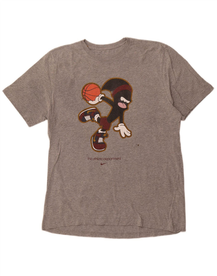 Tricou grafic NIKE Standard Fit Top XL bumbac gri