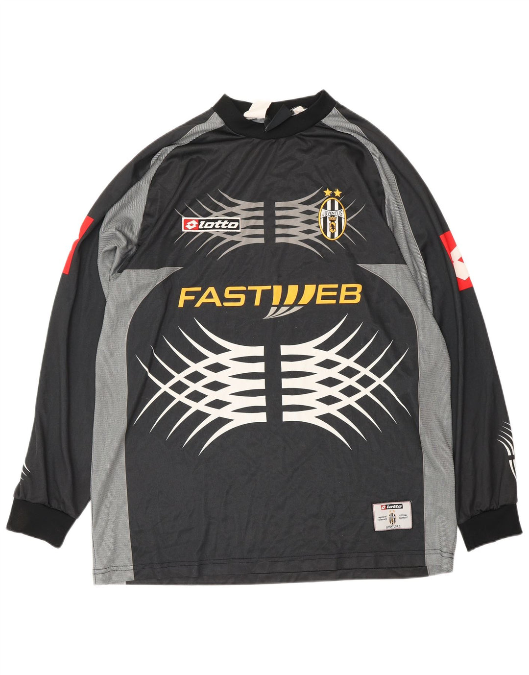 Tricou grafic LOTTO pentru bărbați Juventus 2001-2002 Top mare sport negru