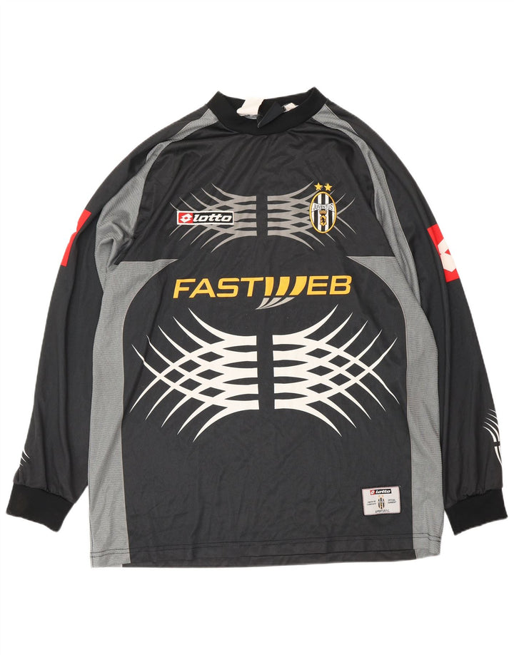 Tricou grafic LOTTO pentru bărbați Juventus 2001-2002 Top mare sport negru