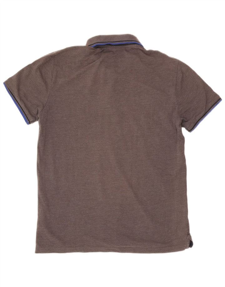 Tricou polo Champion pentru bărbați, bumbac cu dungi gri mediu
