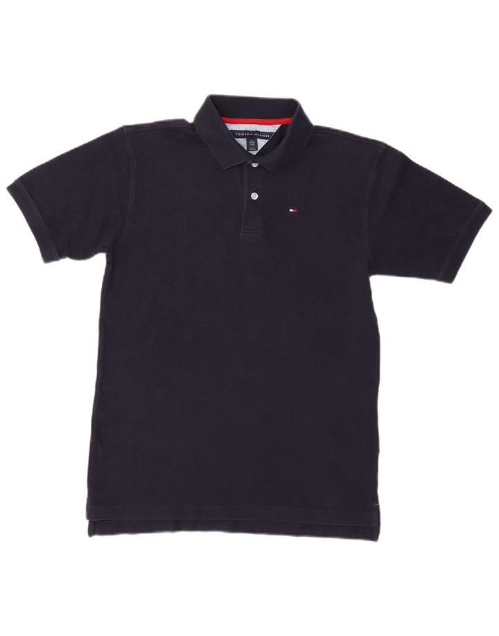 TOMMY HILFIGER Tricou polo băieți 15-16 ani XL bleumarin bumbac