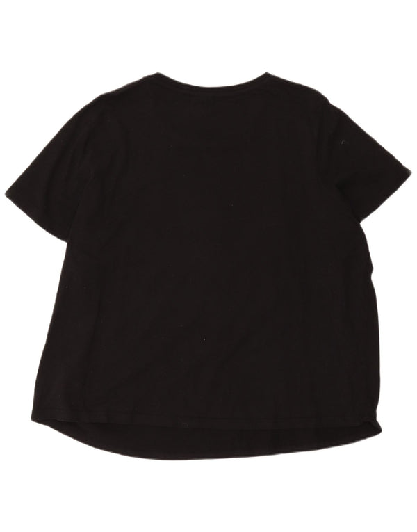 Tricou cu grafic pentru femei Ellesse Top UK 26 5XL Bumbac negru